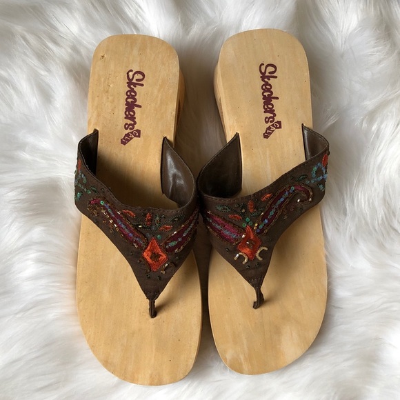 skechers beaded sandals
